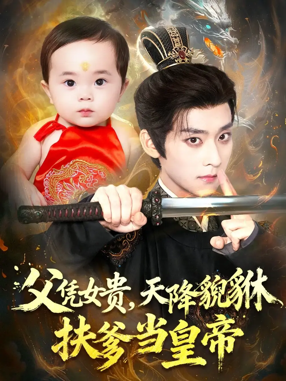 《父凭女贵，天降貔貅扶爹当皇帝》全集免费看_70集完整版高清资源_吴昊徐舒予主演短剧_百度云盘夸克网盘下载_天降萌宝助爹登基爆笑剧情